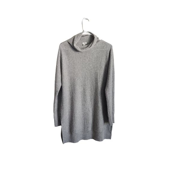 Halogen Cashmere Mock Neck Gray‎  Pullover Sweater Women's Size Large - Picture 1 of 3